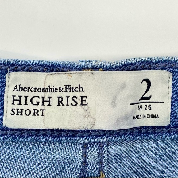 Abercrombie and Fitch High Rise Jean shorts size 2 or size 26 - Picture 2 of 6
